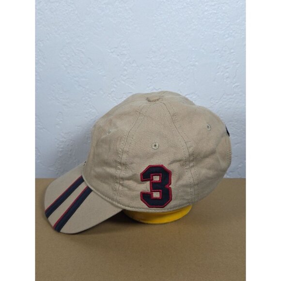 US Polo Assn Hat Cap Khaki Adjustable Embroidered Stiped Logo #3 - Picture 2 of 5